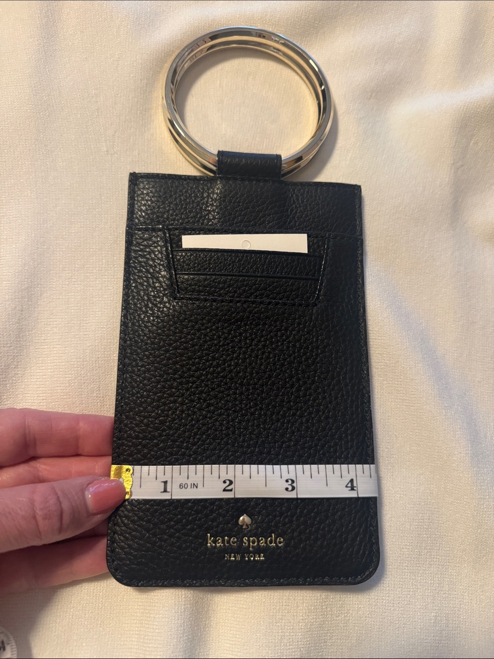 Kate Spade Halo Studded Wristlet Black Bangle Phone Case - Picture 9 of 10